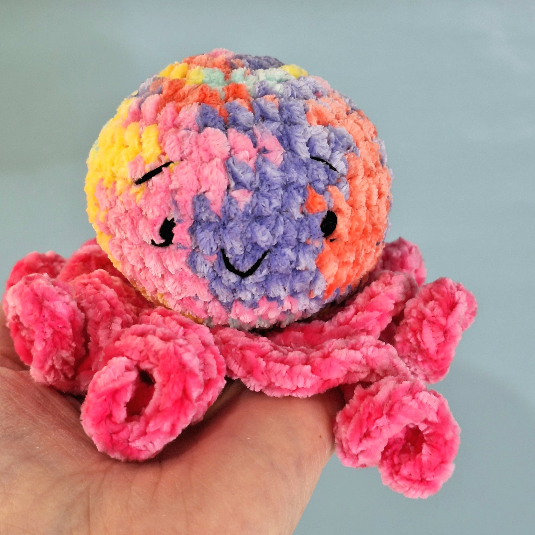 velvet octopus sensory toy