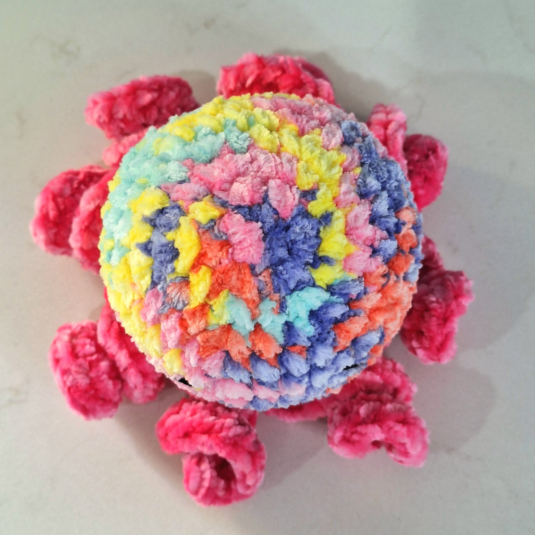 velvet octopus sensory toy