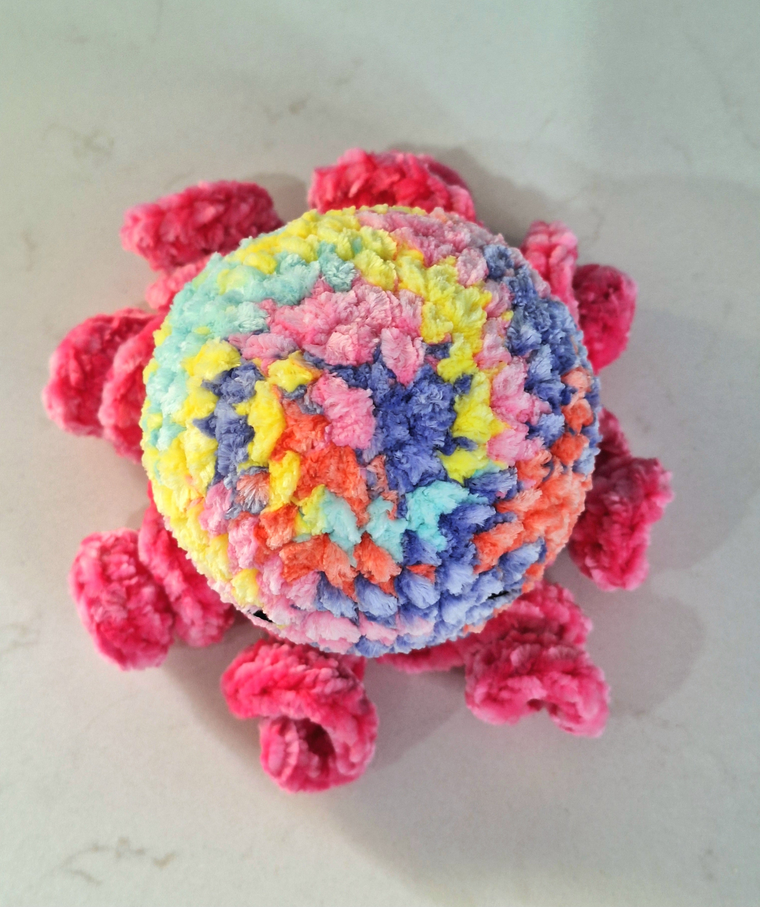 velvet octopus sensory toy