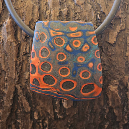COPPER EMBERS - POLYMER CLAY PENDANT