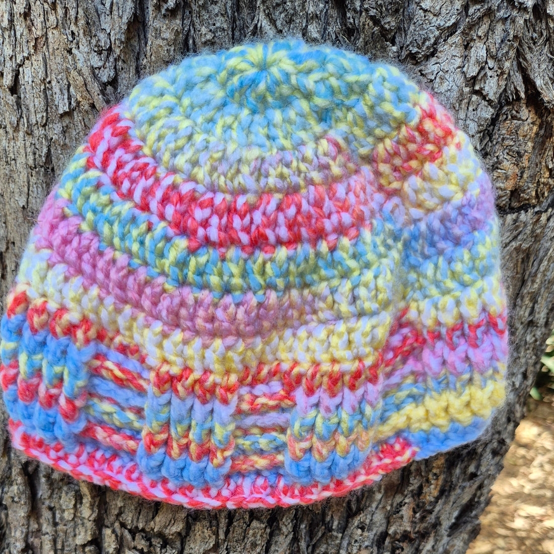 Multi Coloured Thick Beanie