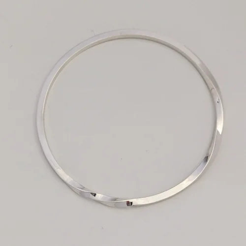 handmade polished twisted bangle