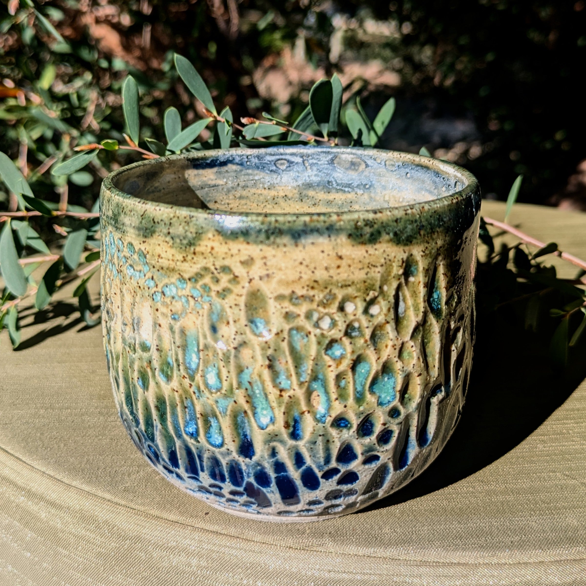 Organic textured cup