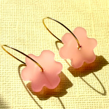 Bees Knees mini Flower hoop - Pale pink frost