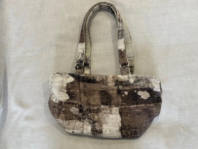Small Bag with Tie-Dye Linen/Cotton