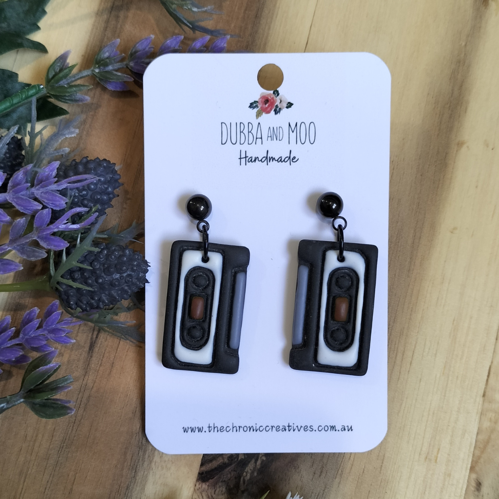Gothic Themed Polymer Clay Dangle Earrings - Assorted Designs