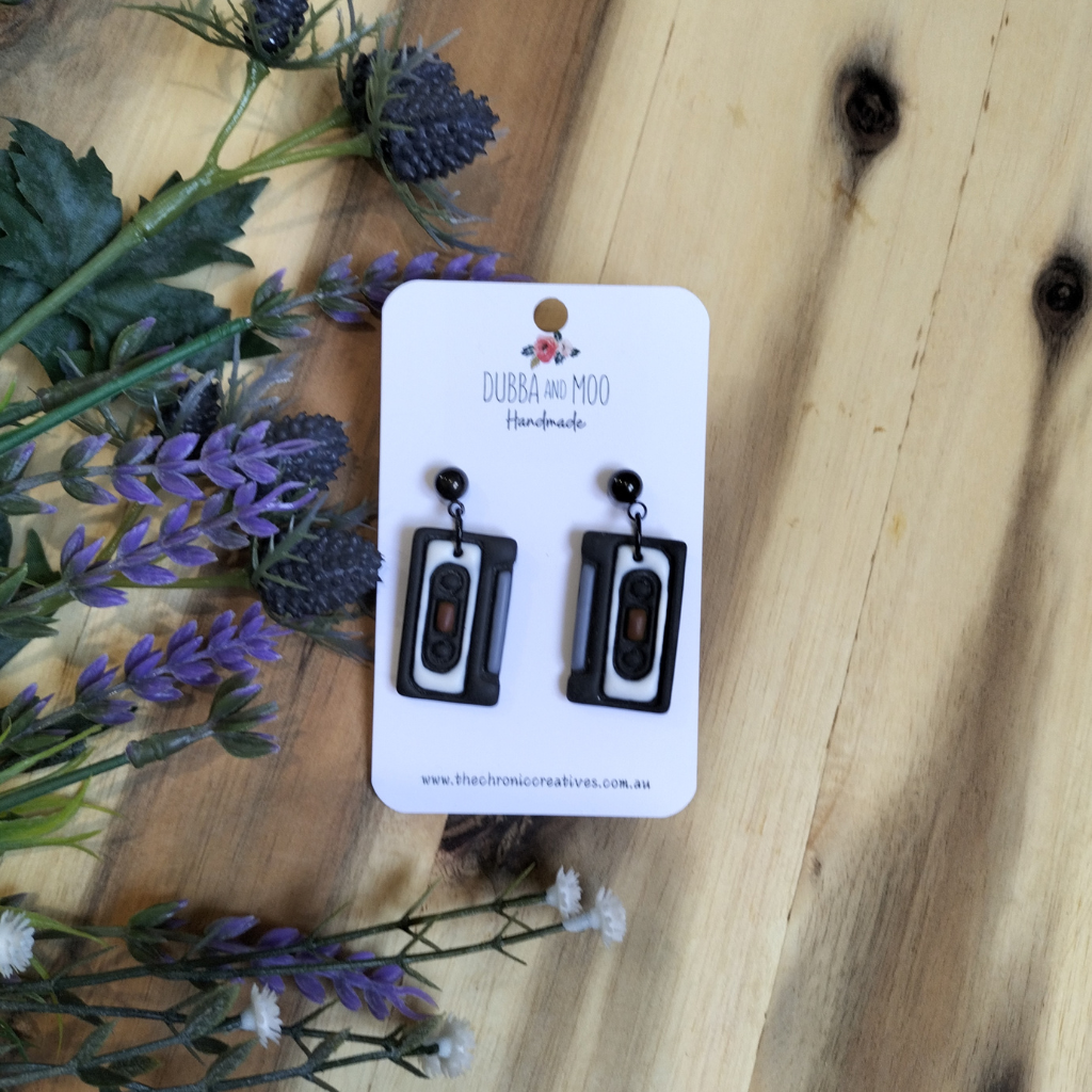 Gothic Themed Polymer Clay Dangle Earrings - Assorted Designs
