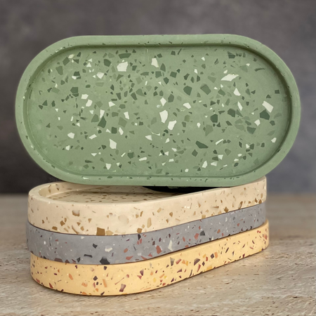 Oval trays - Small and Large | Terrazzo home decor