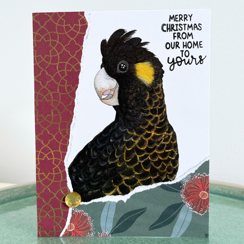 Christmas card - seagulls and cockatoos (choice of options)