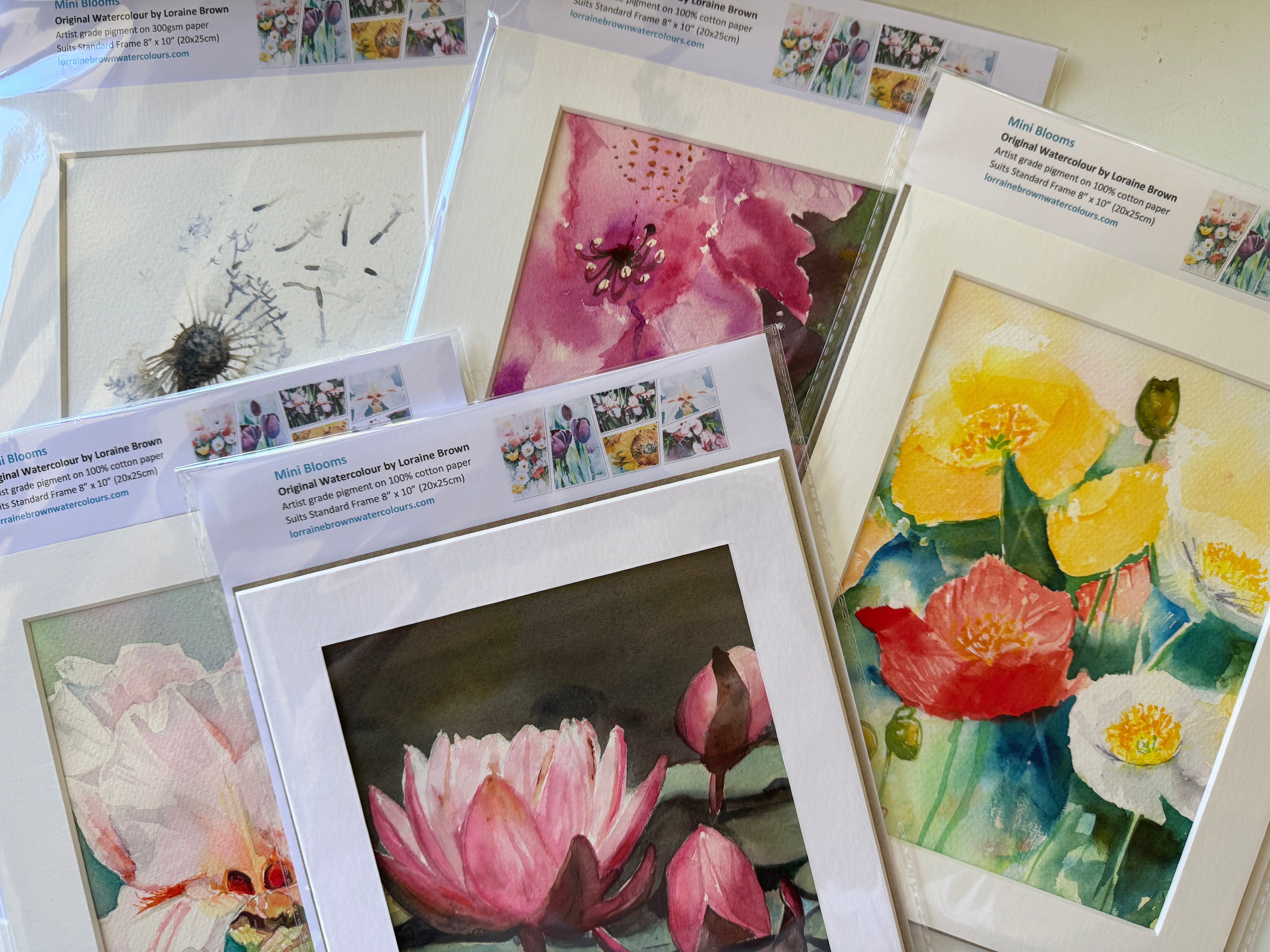 Mini Blooms #25 Rhododendron Original Watercolour Painting