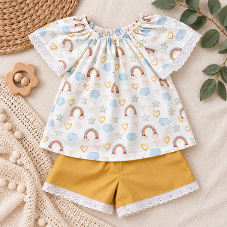SIZE 1 Hearts and Rainbows Seaside SET