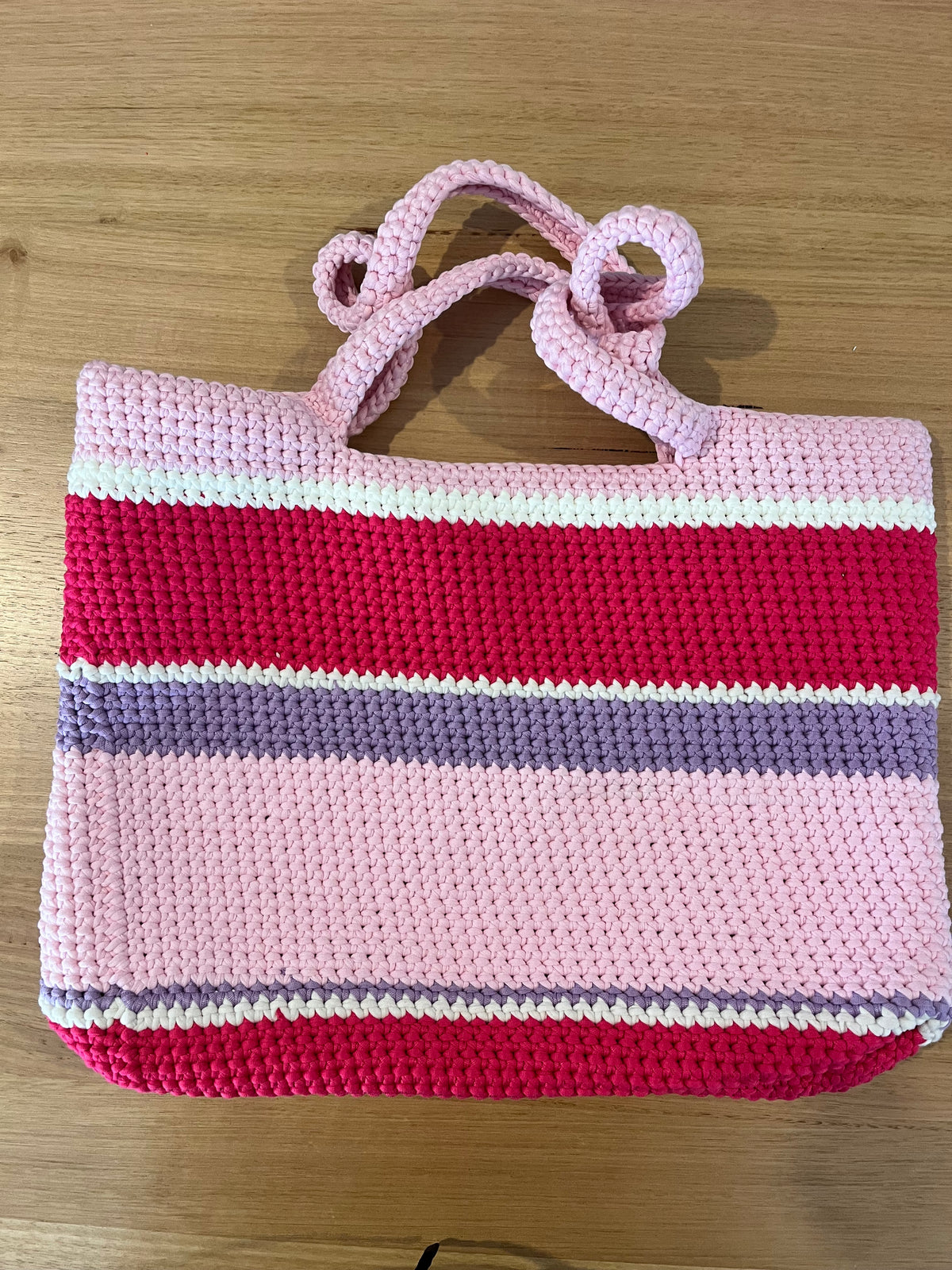 The Everyday Crochet Tote Bag - Fairy Floss