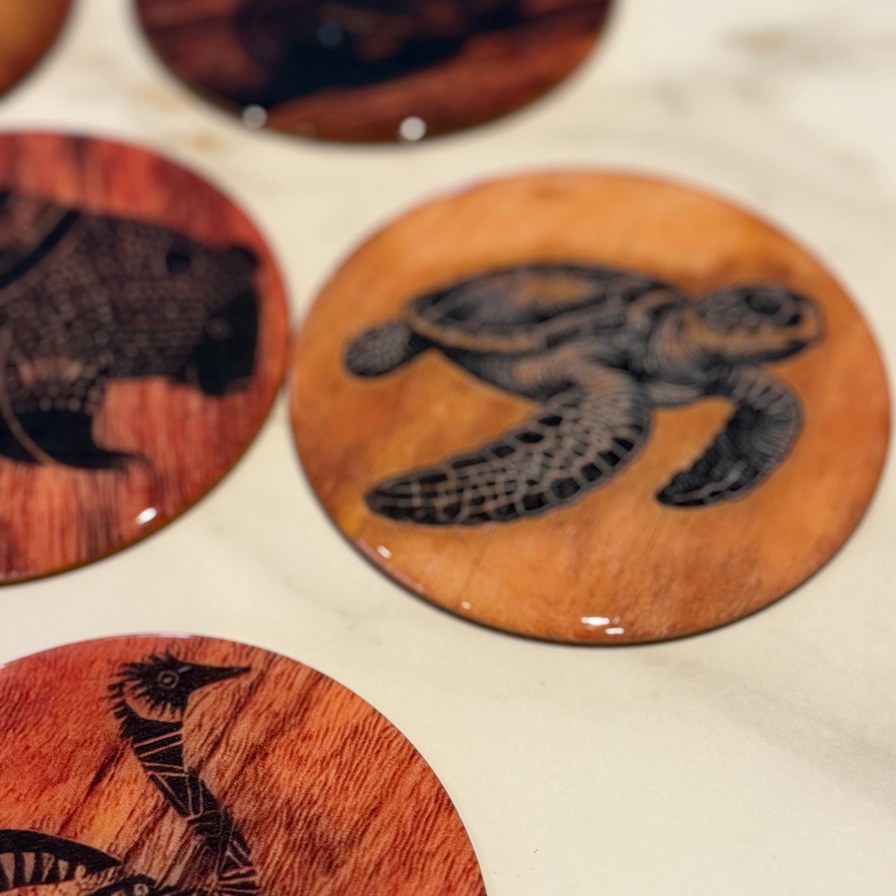 Coasters | Native coasters | wooden coasters | gift ideas | coffee table decor