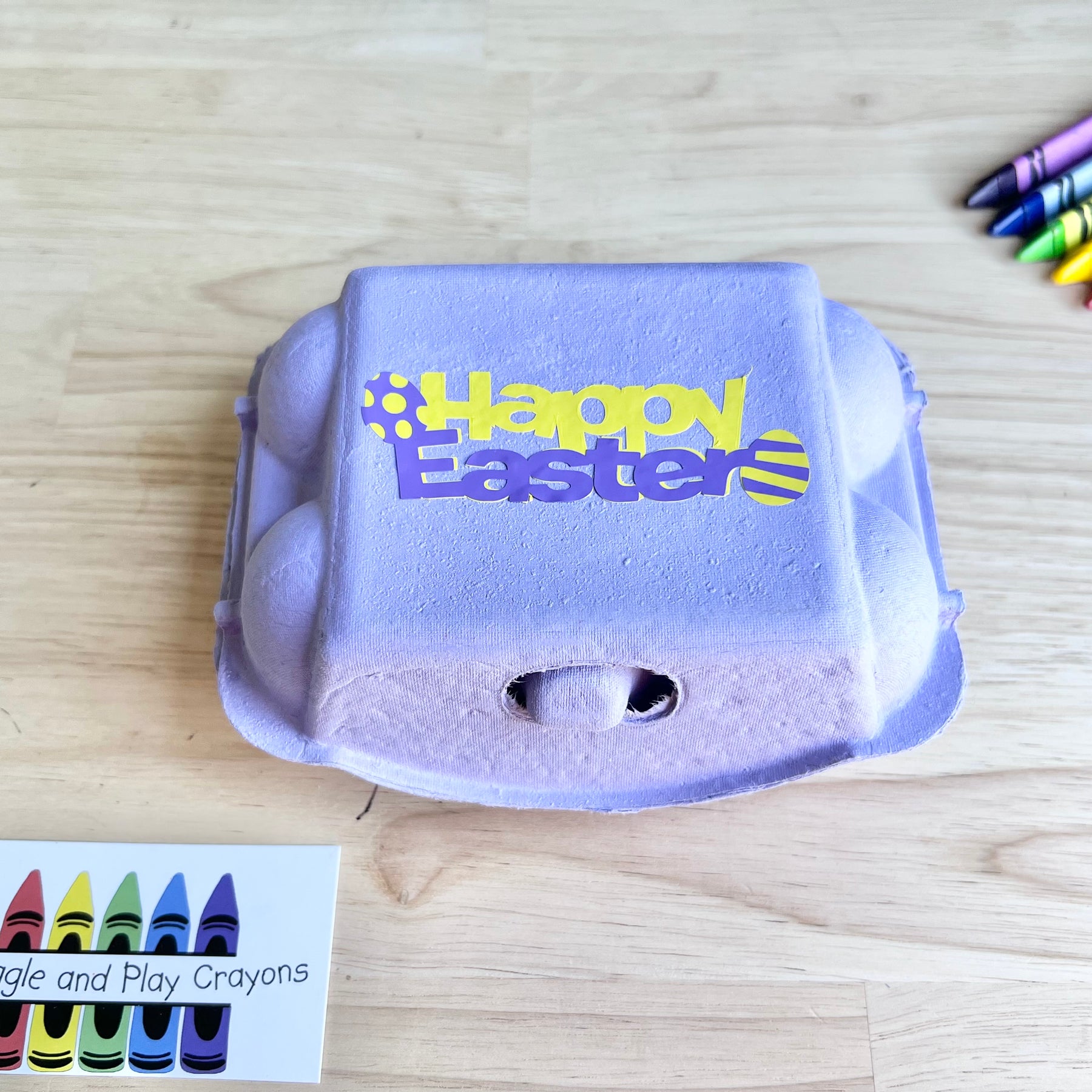Bunny & Egg Crayon Carton – Easter Gift Set