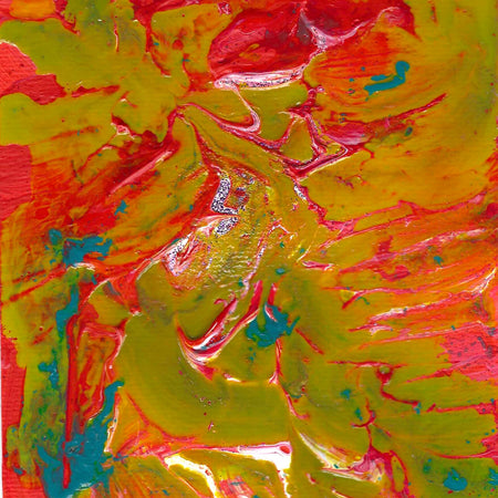 Pineapple Eclipse 2, A5 with white A4 frame picture mount, original painting