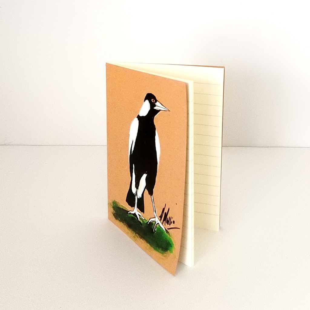 Magpie Handpainted Series of Notebooks