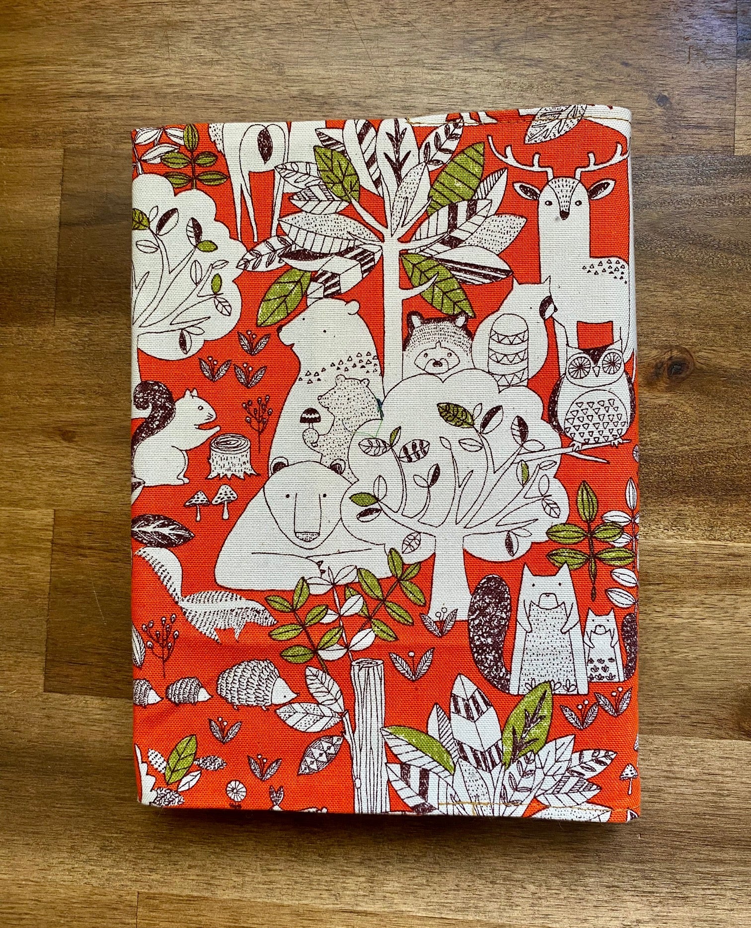 A5 Upcycled Denim Notebook - Orange