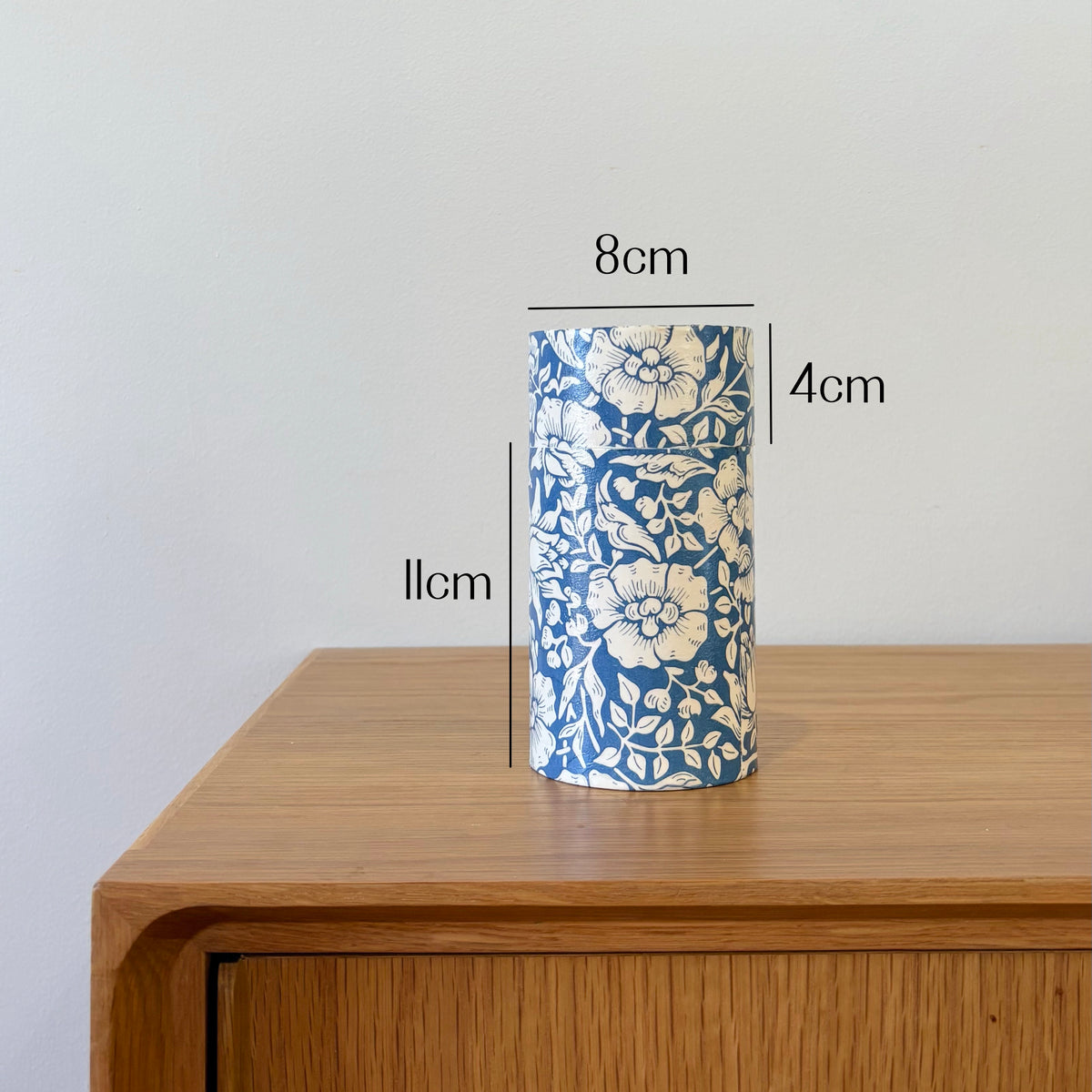Decoupaged lidded jar