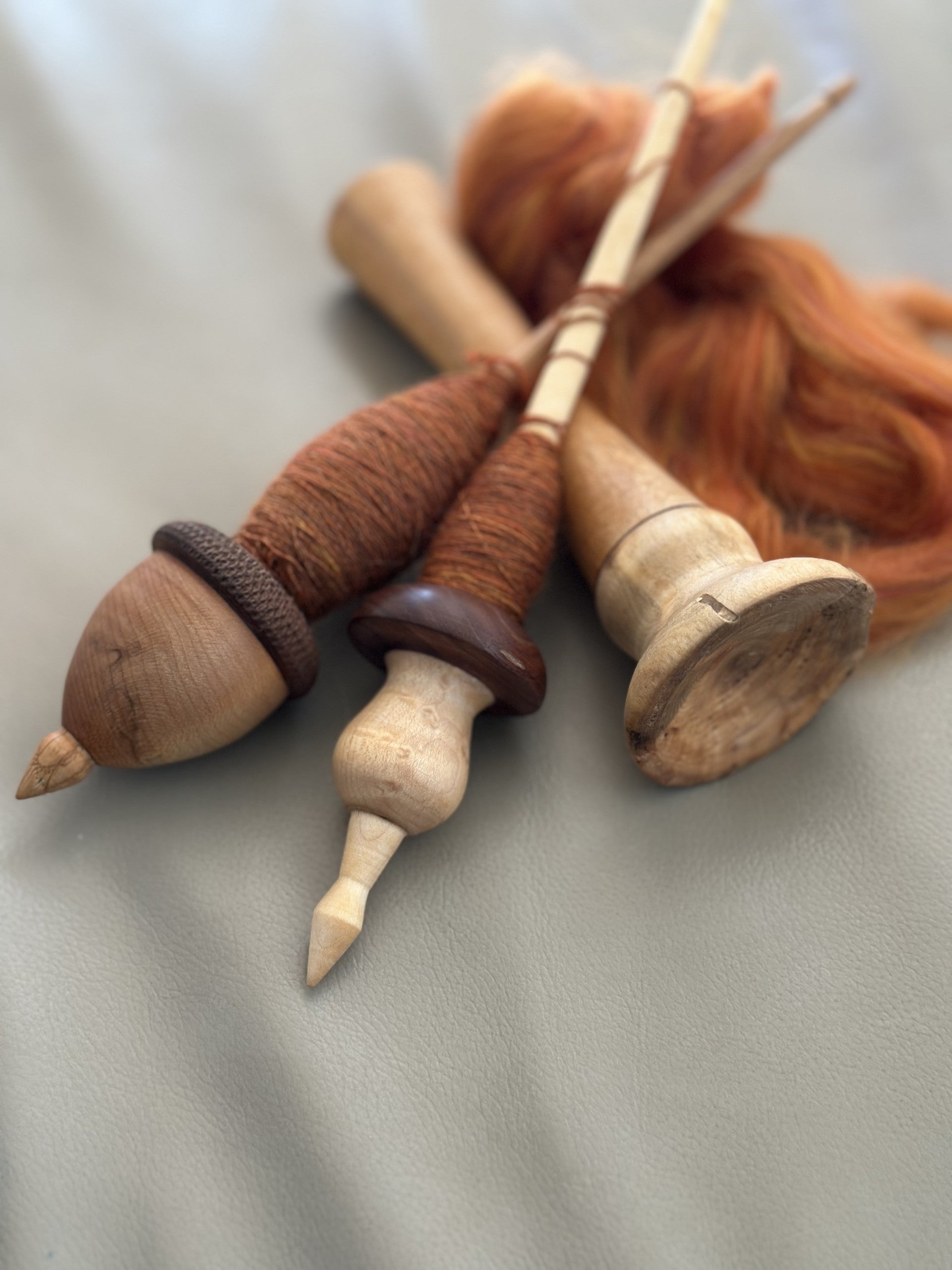 Handspun Crocheted Hair or Neck Ties
