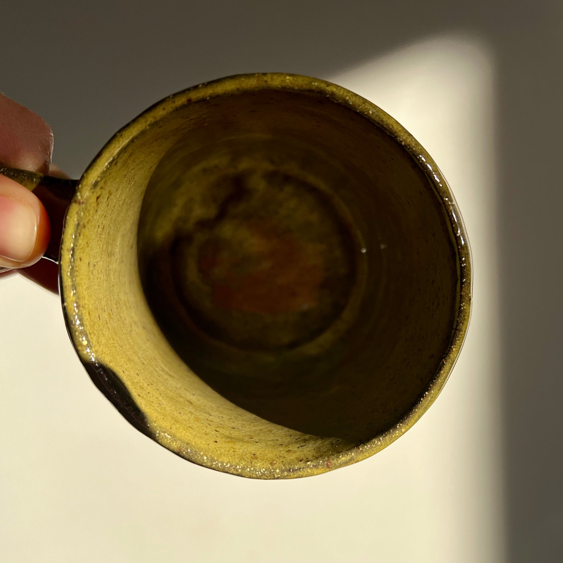 Handmade Rustic Ceramic Mug – Matcha Green Collection, Stoneware Coffee Cup, Earthy Pottery