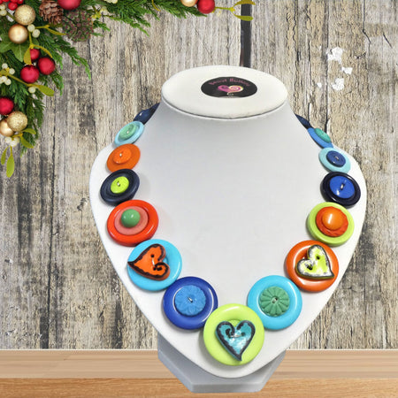 Hearts necklace - Blue for You