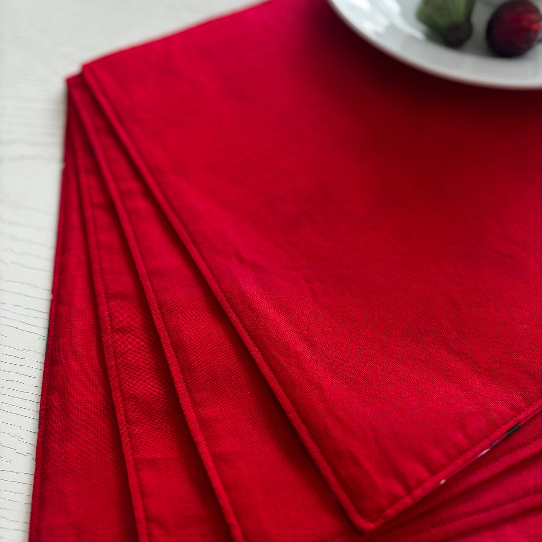 Christmas Candy Cane  Set 4 Placemats