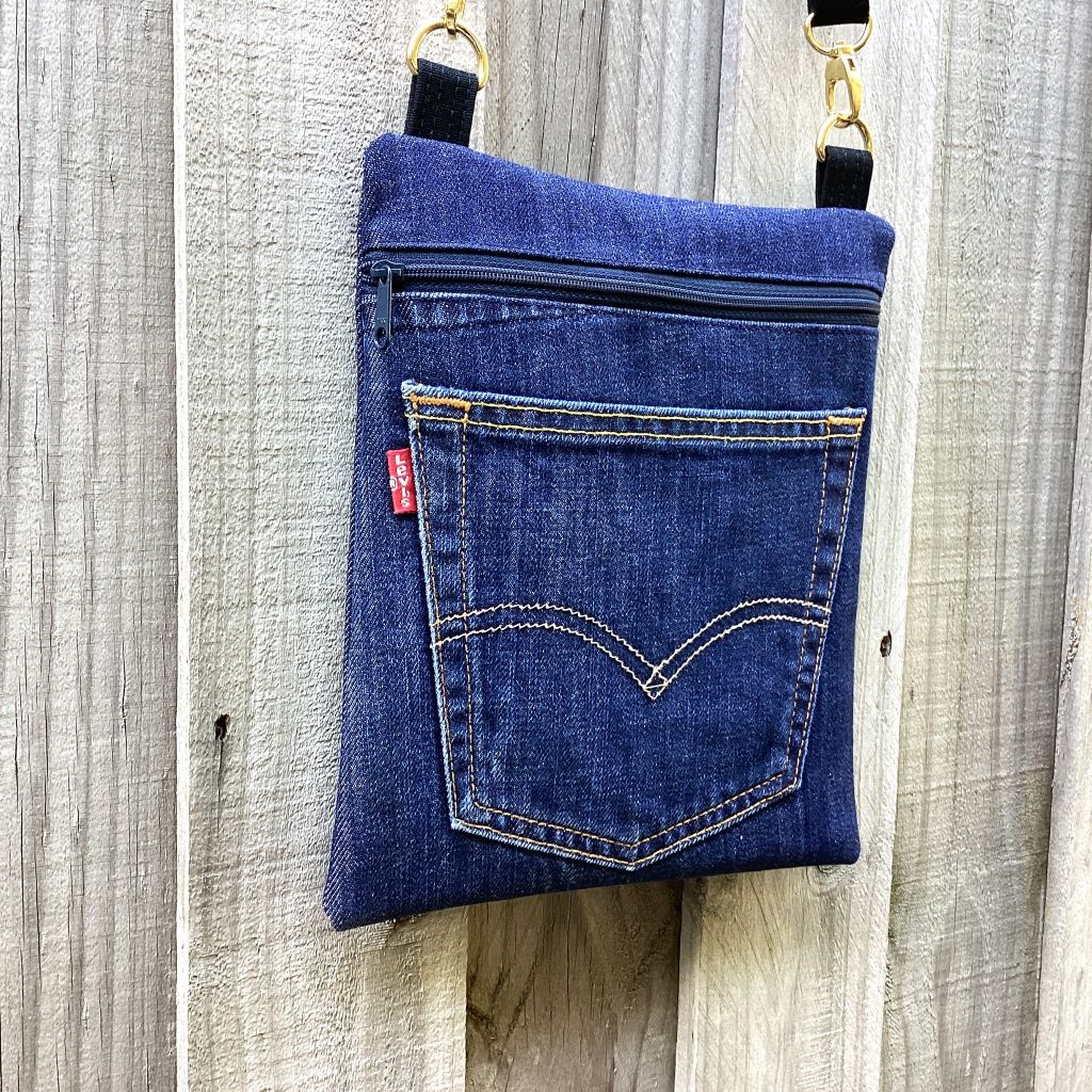 Upcycled Denim Crossbody Bag – Levis Pocket
