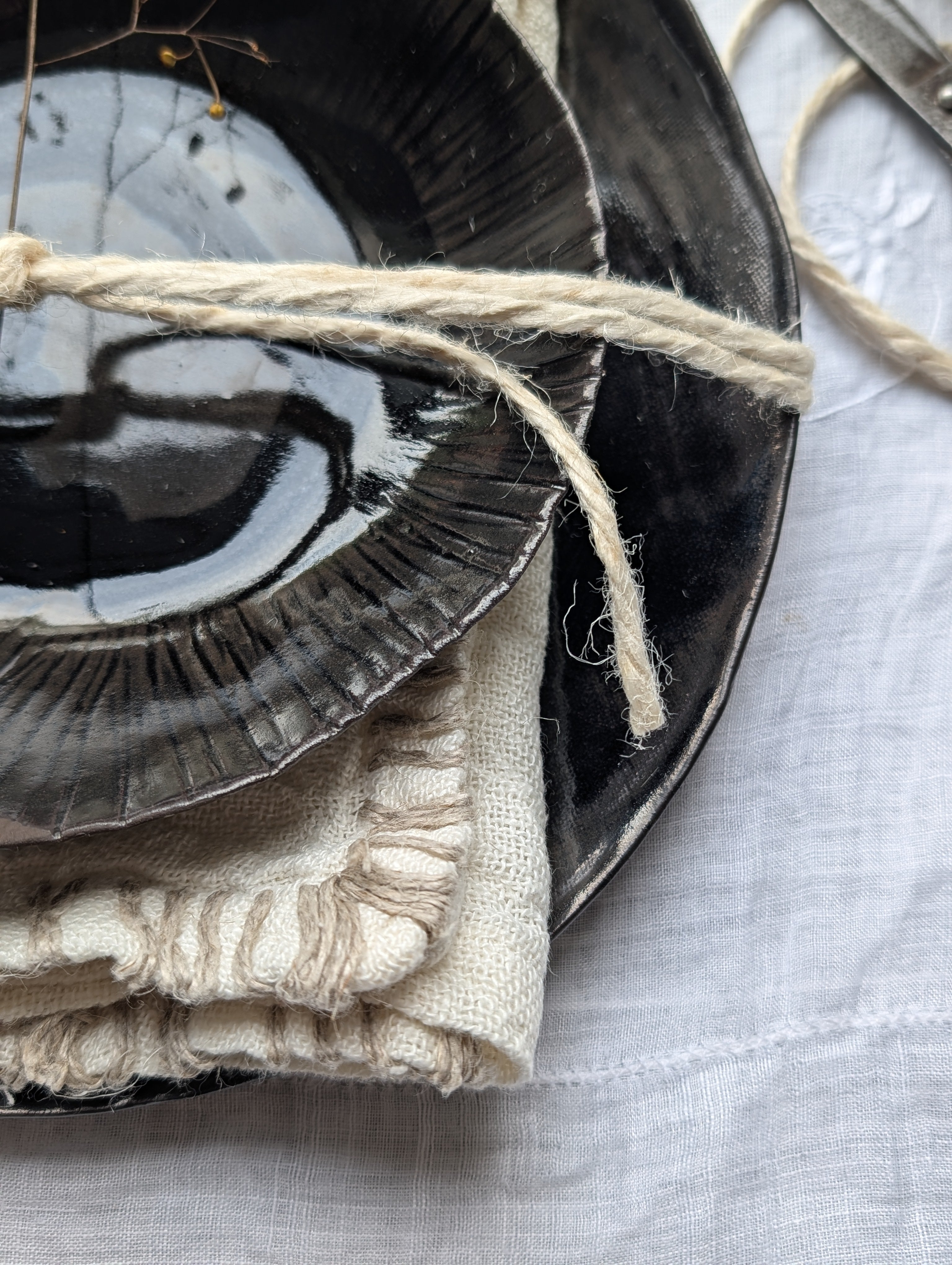 Ceramic Plate + Bowl Gift Set | dark • moody • everyday
