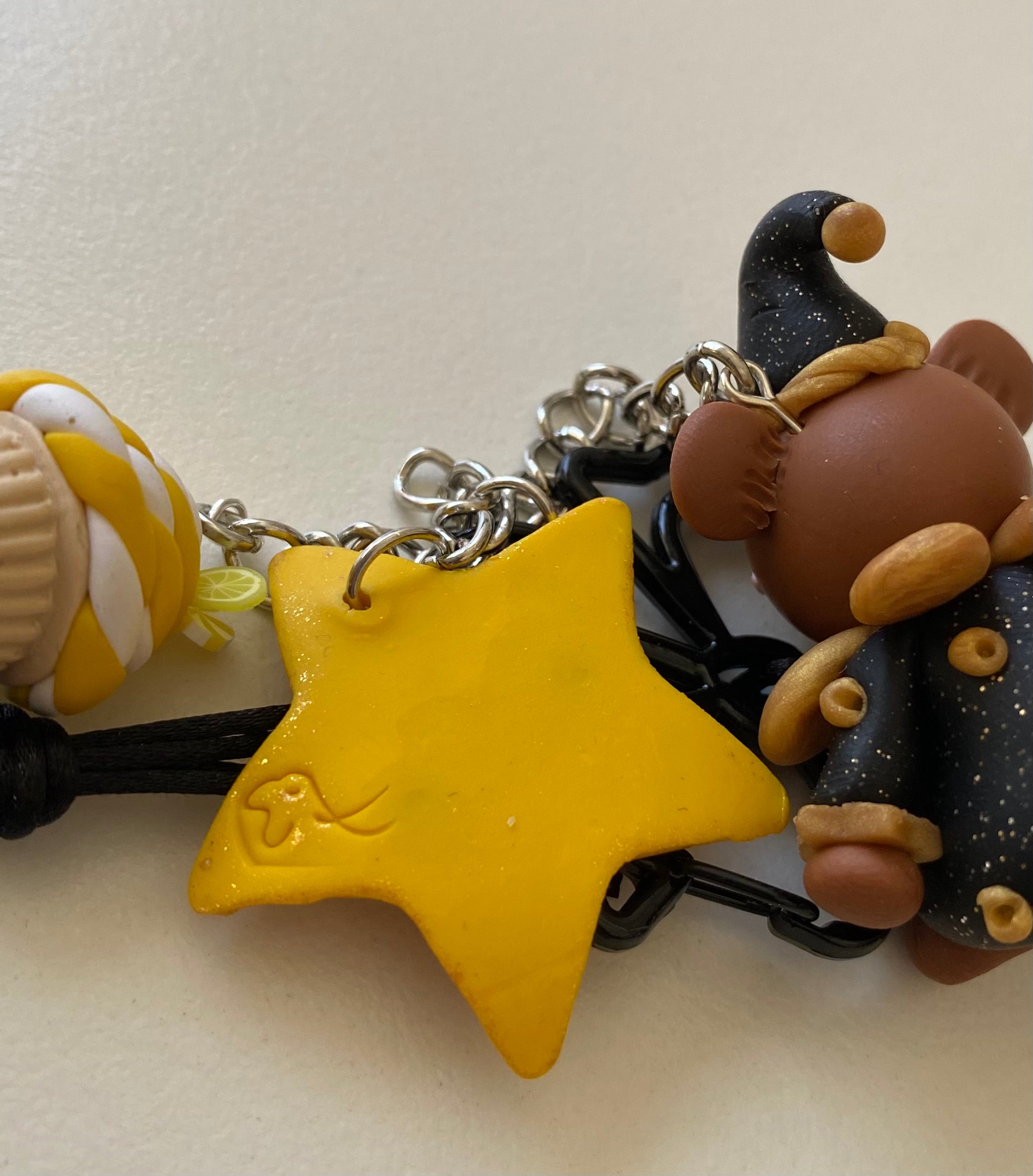 Silent Night Charm Trio – Bear, Cupcake & Star