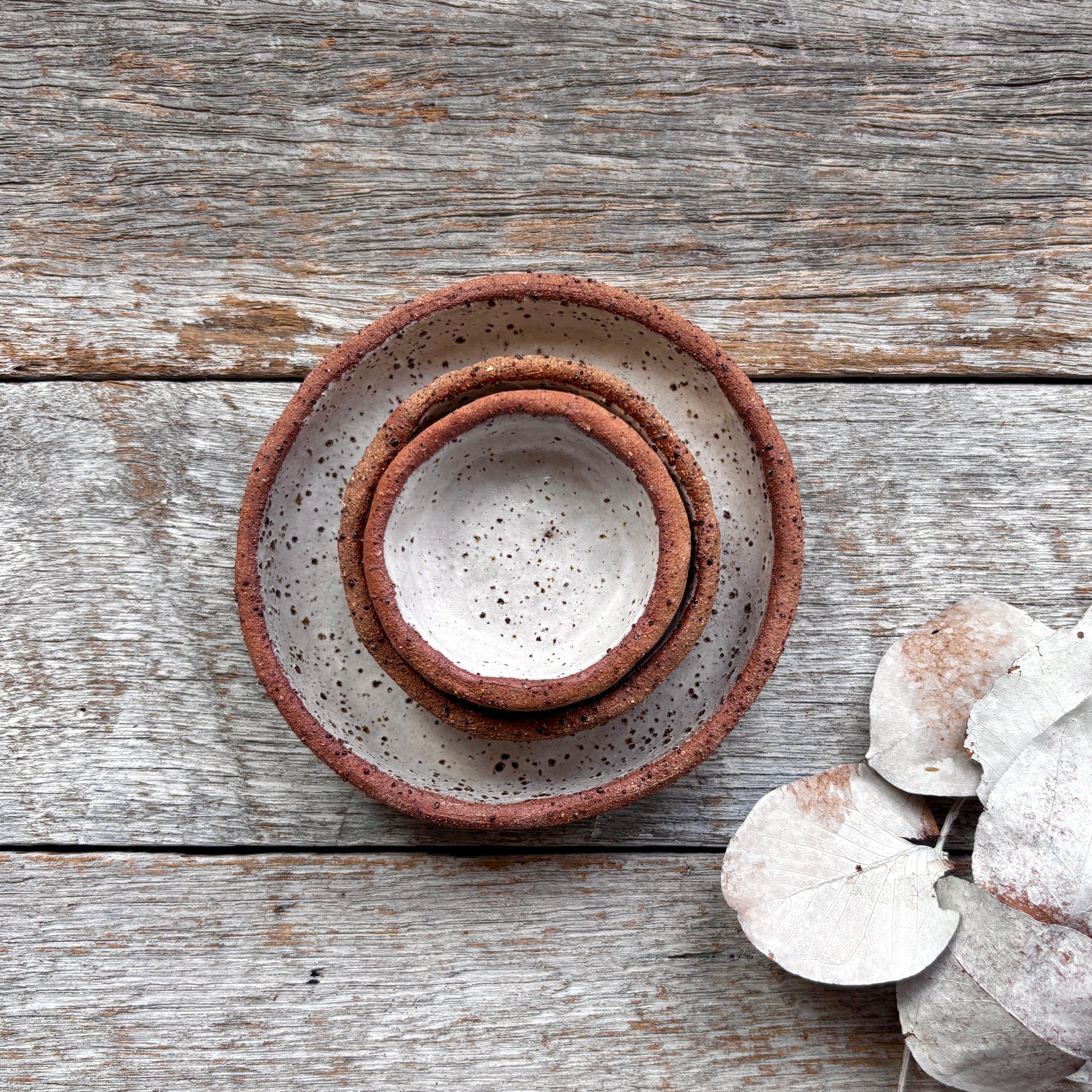 Small Rustic Ceramic Dishes | Set of 3 | SPRING SALE BUNDLE No.2