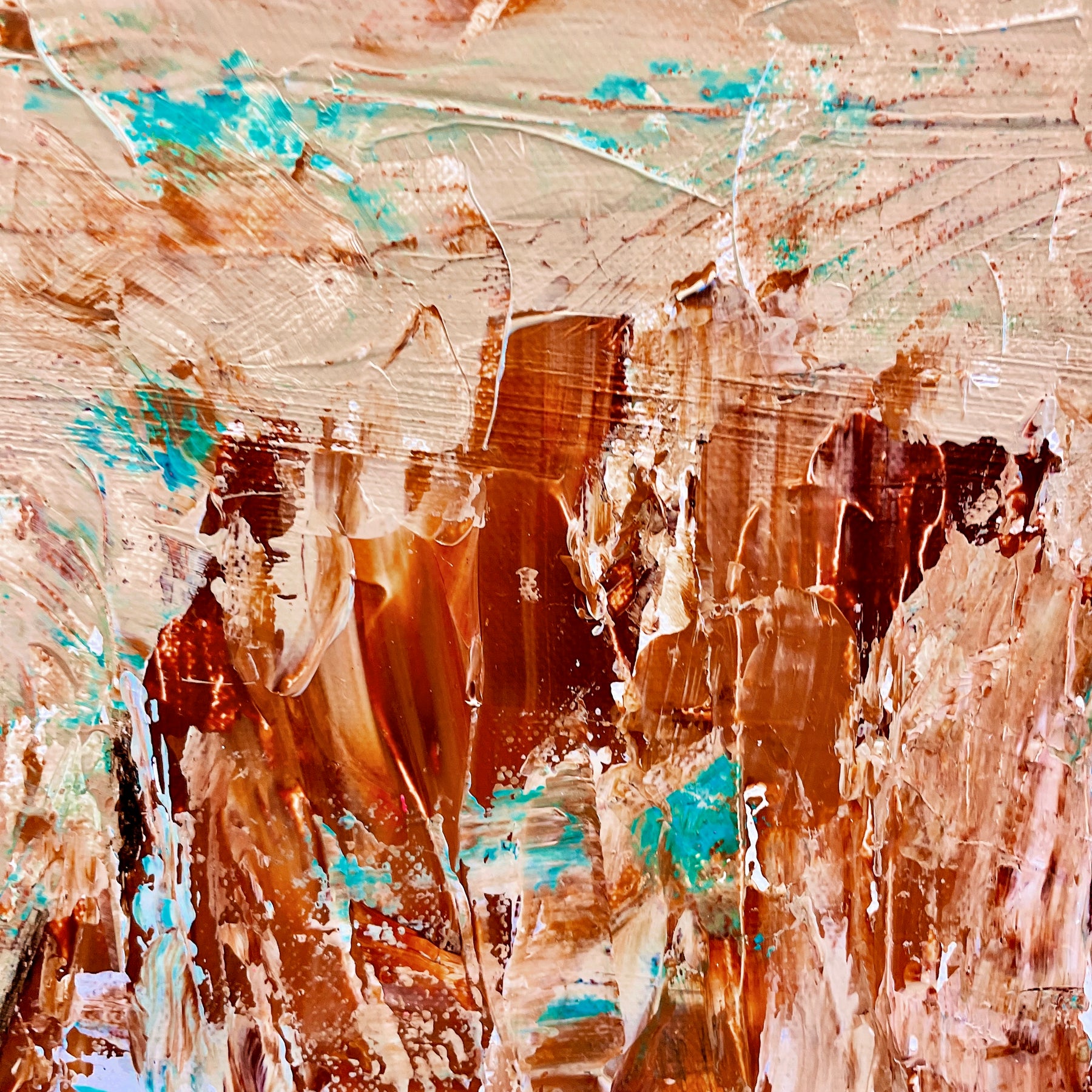 One Summer - Floating Framed stretch canvas - Textured Acrylic