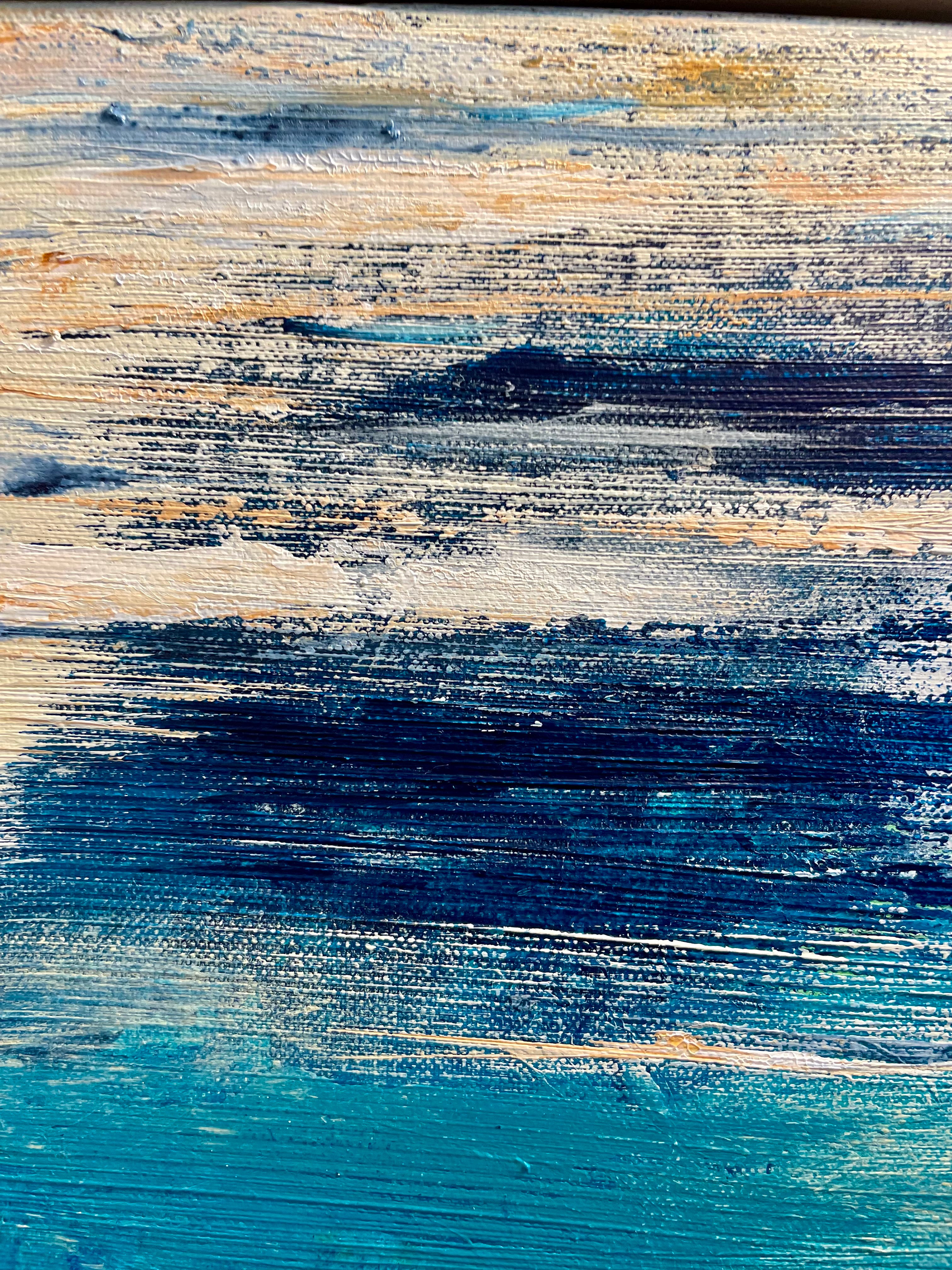 One Summer - Floating Framed stretch canvas - Textured Acrylic