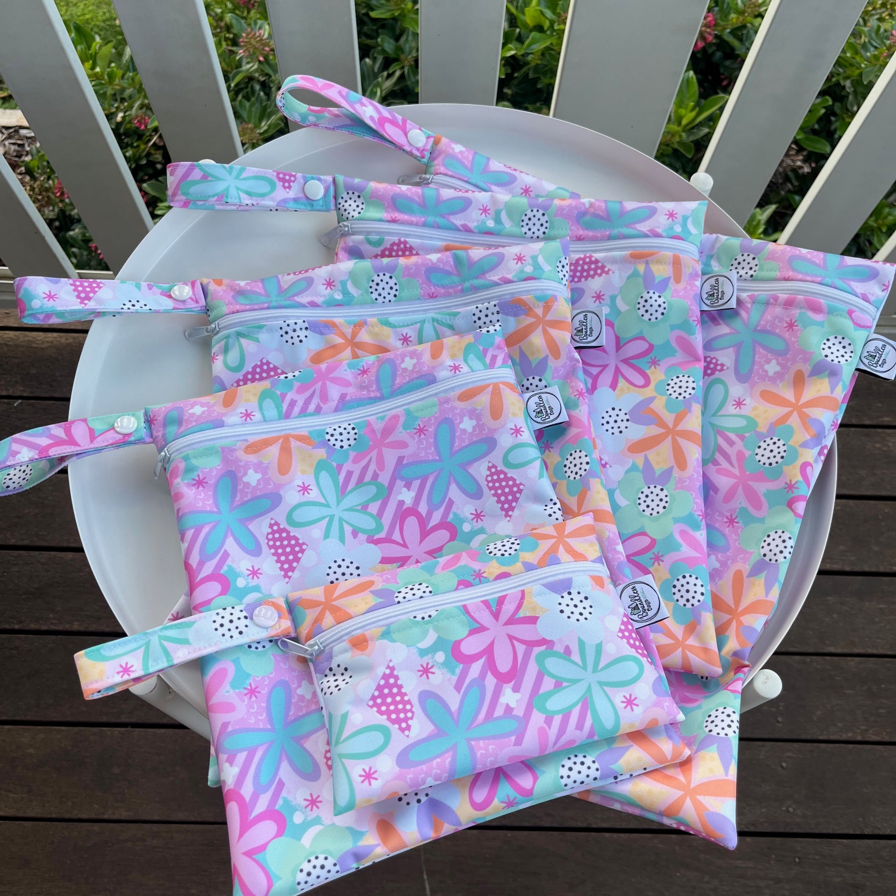 PRE-ORDER Water-resistant wet bags (Spring Bloom - Wonderland Design Co)