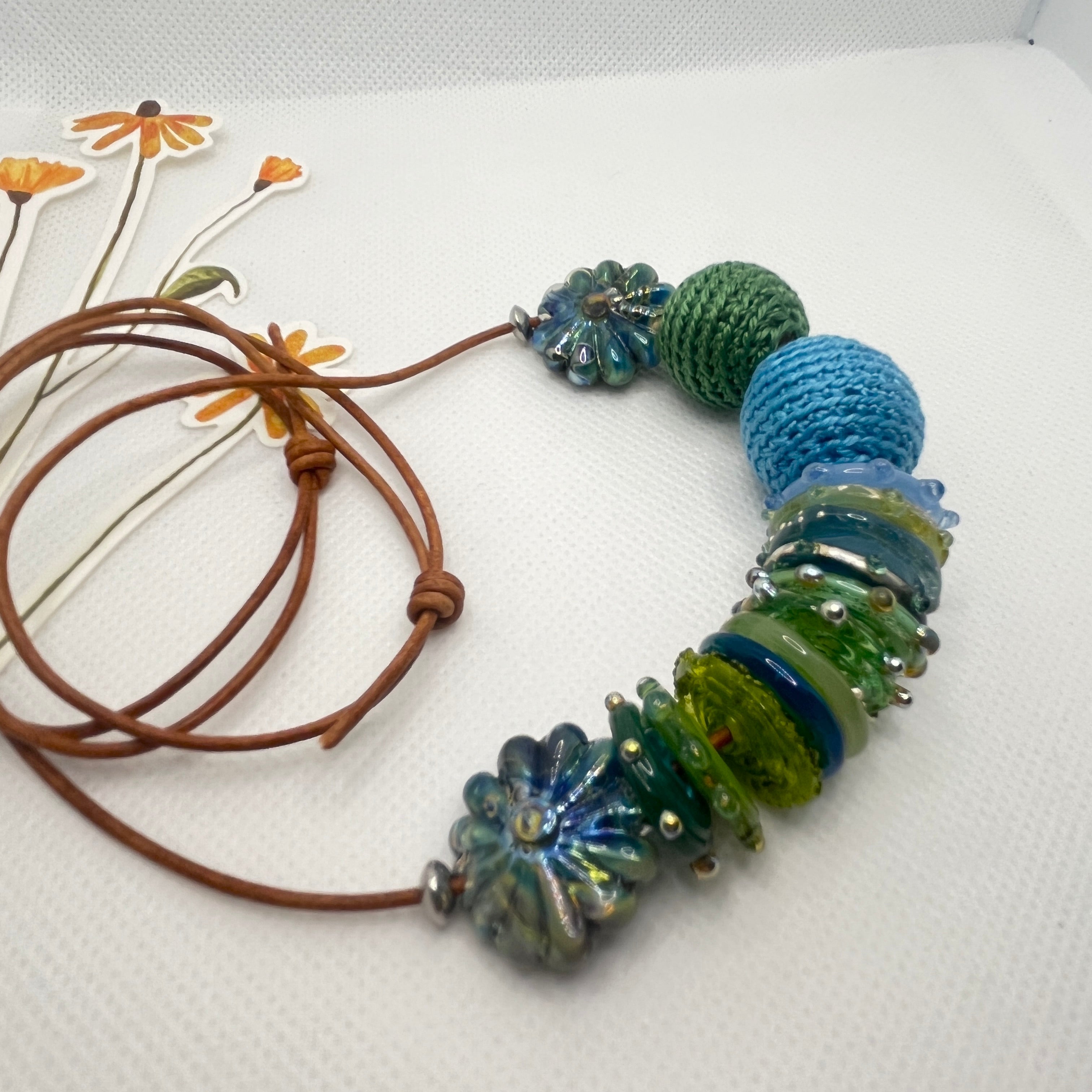 Handmade Adjustable Necklace - Sea Moss