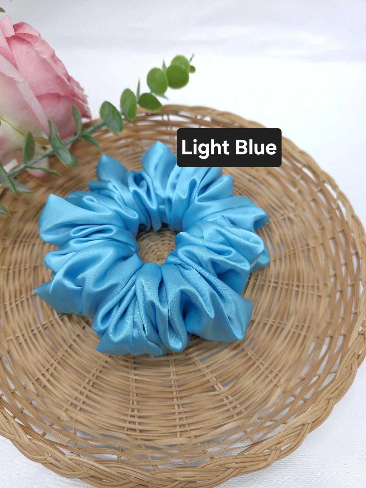 Extra Large Satin Scrunchie, Ponytail Holder, Oversized Hair Ties