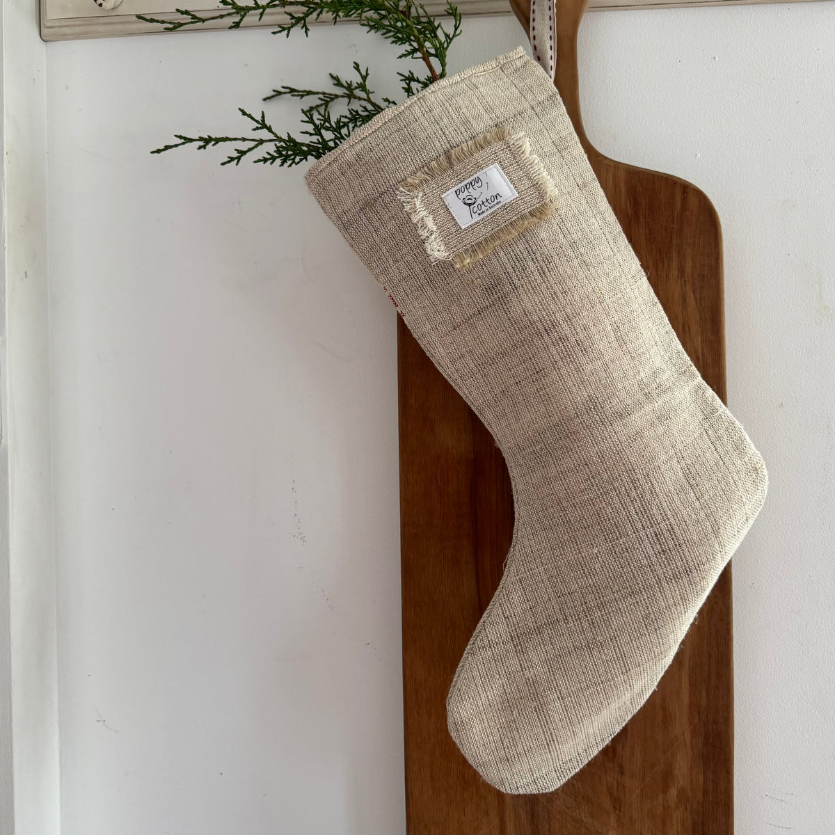 Vintage French Hemp Christmas Stocking | Handmade in Tasmania