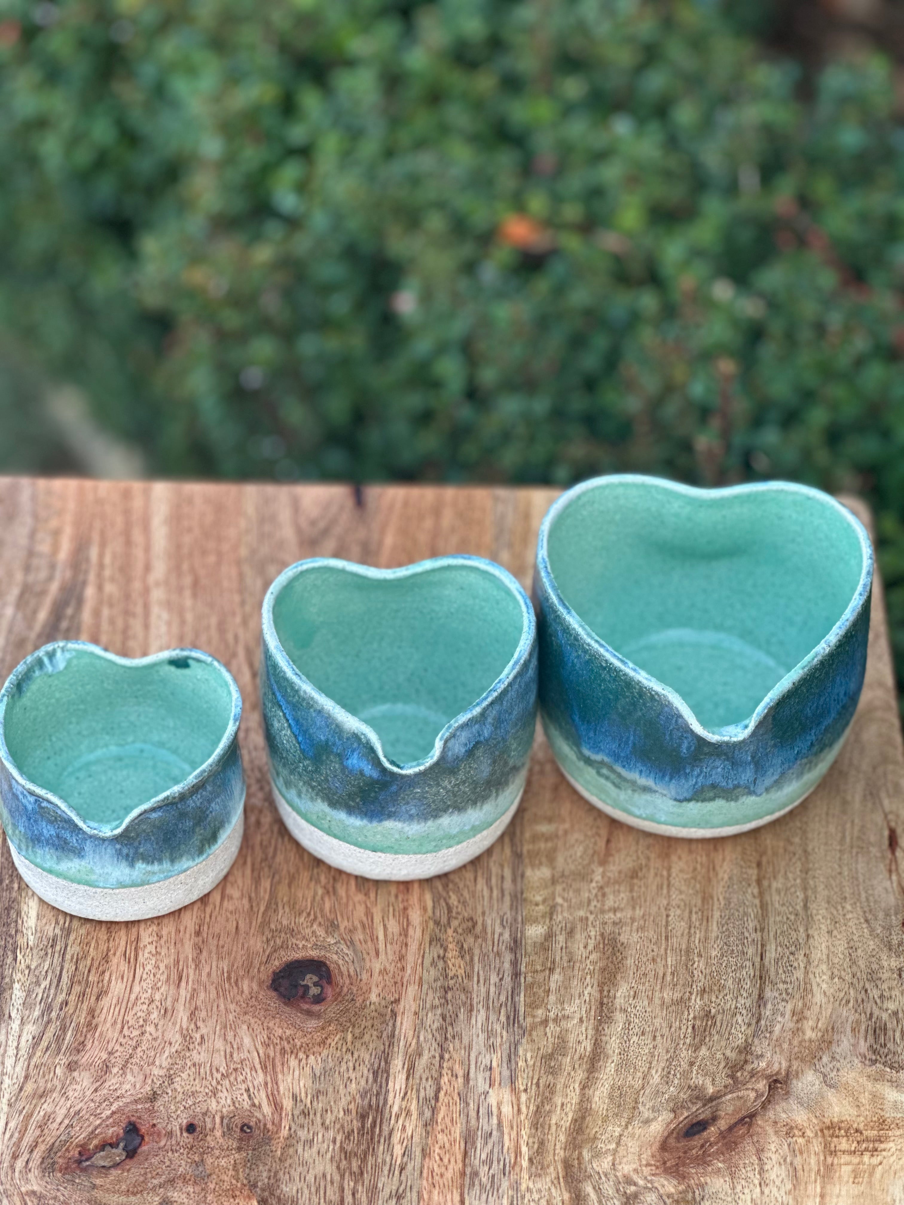 Much Love Pourers - Set of Three (3) Ceramic Jugs