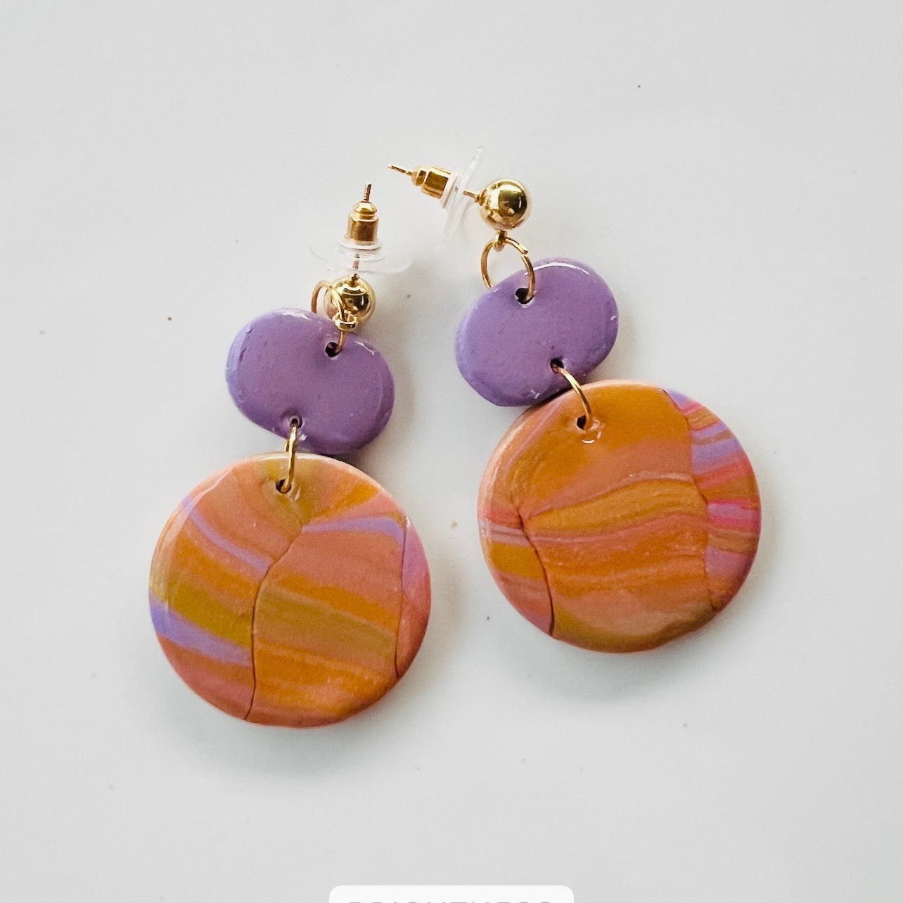 Earrings~Polymer Clay ~Statement Dangles~Resin~