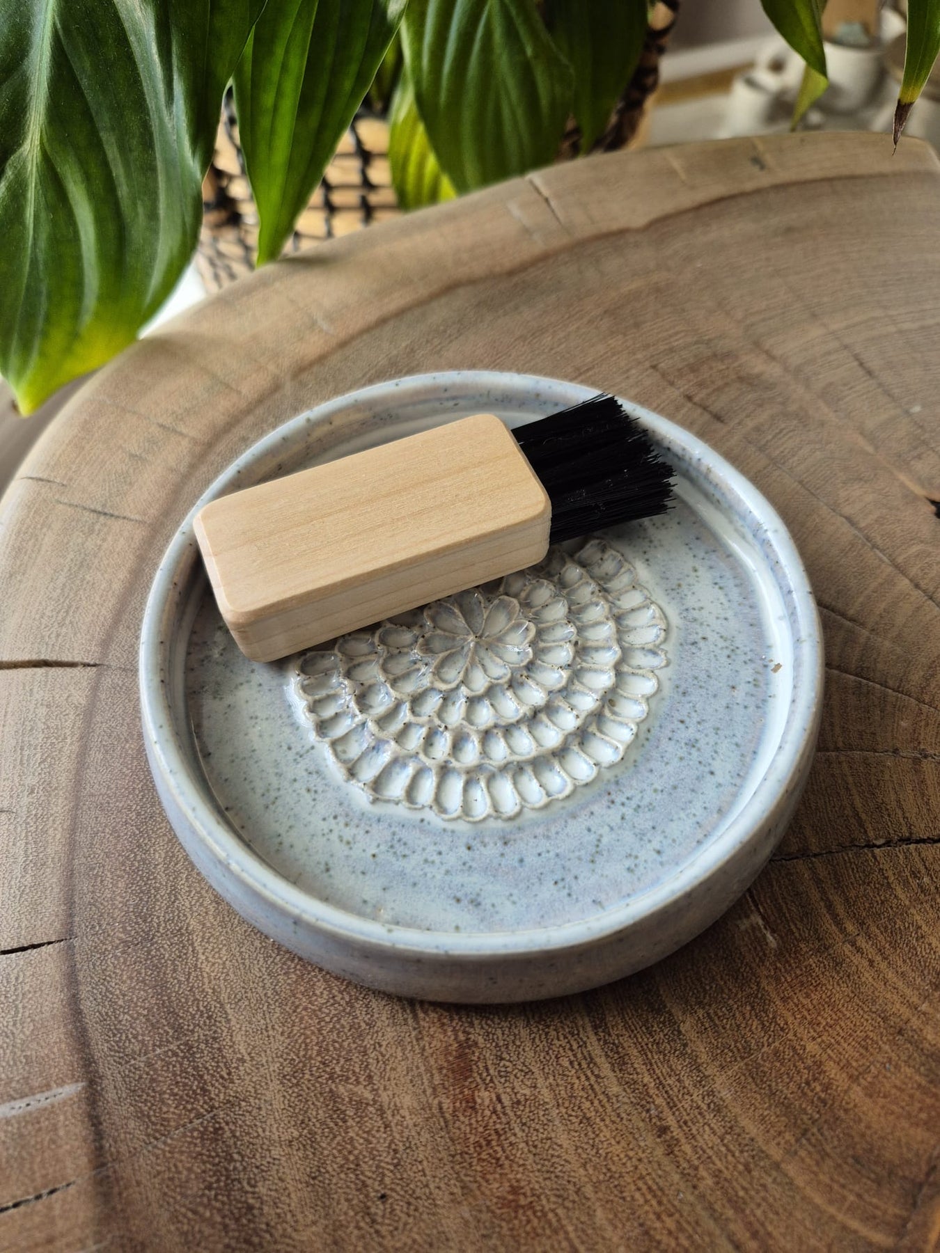 Ceramic Grater with Cleaning Brush