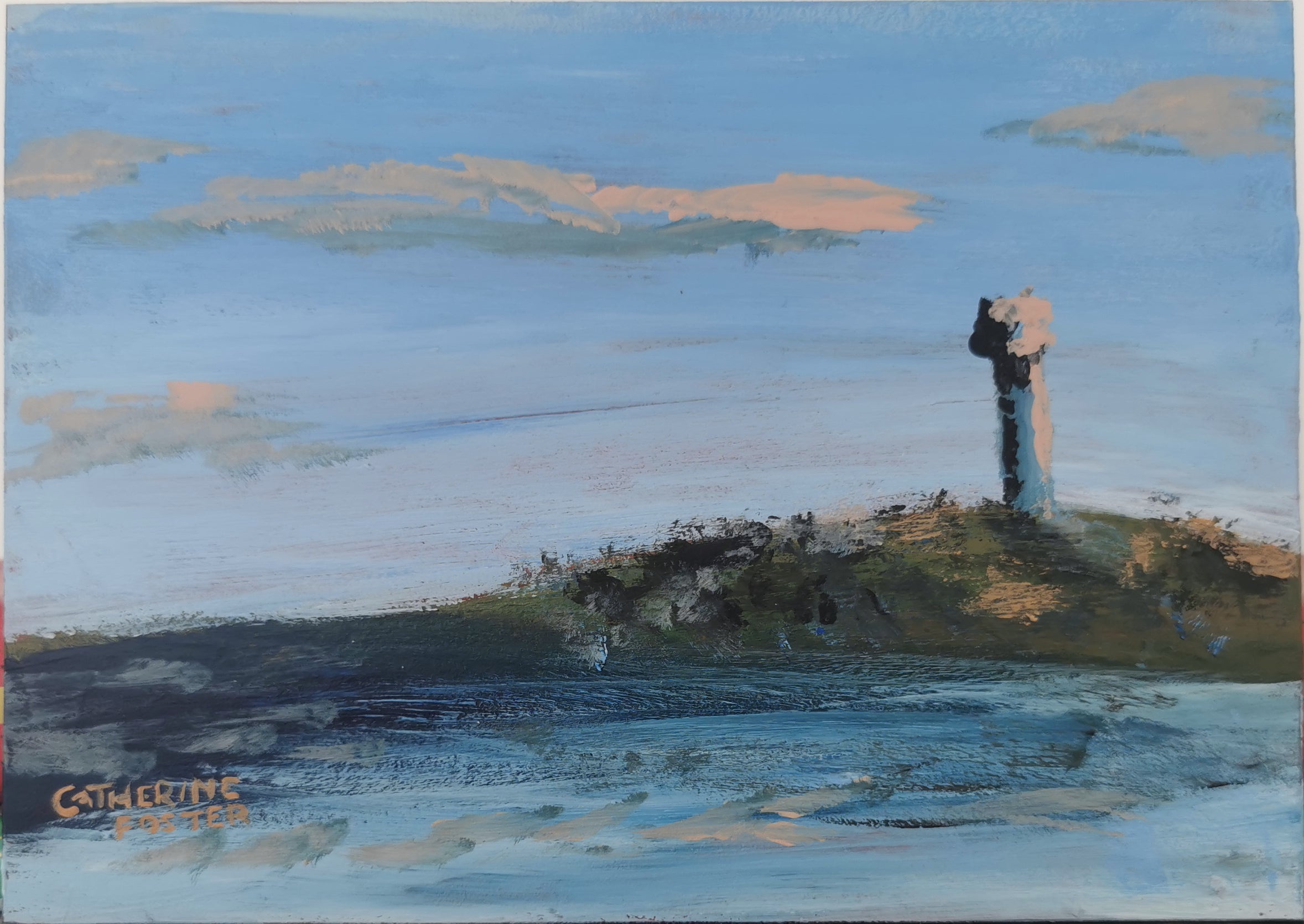 Original Art - Lighthouse Sunset
