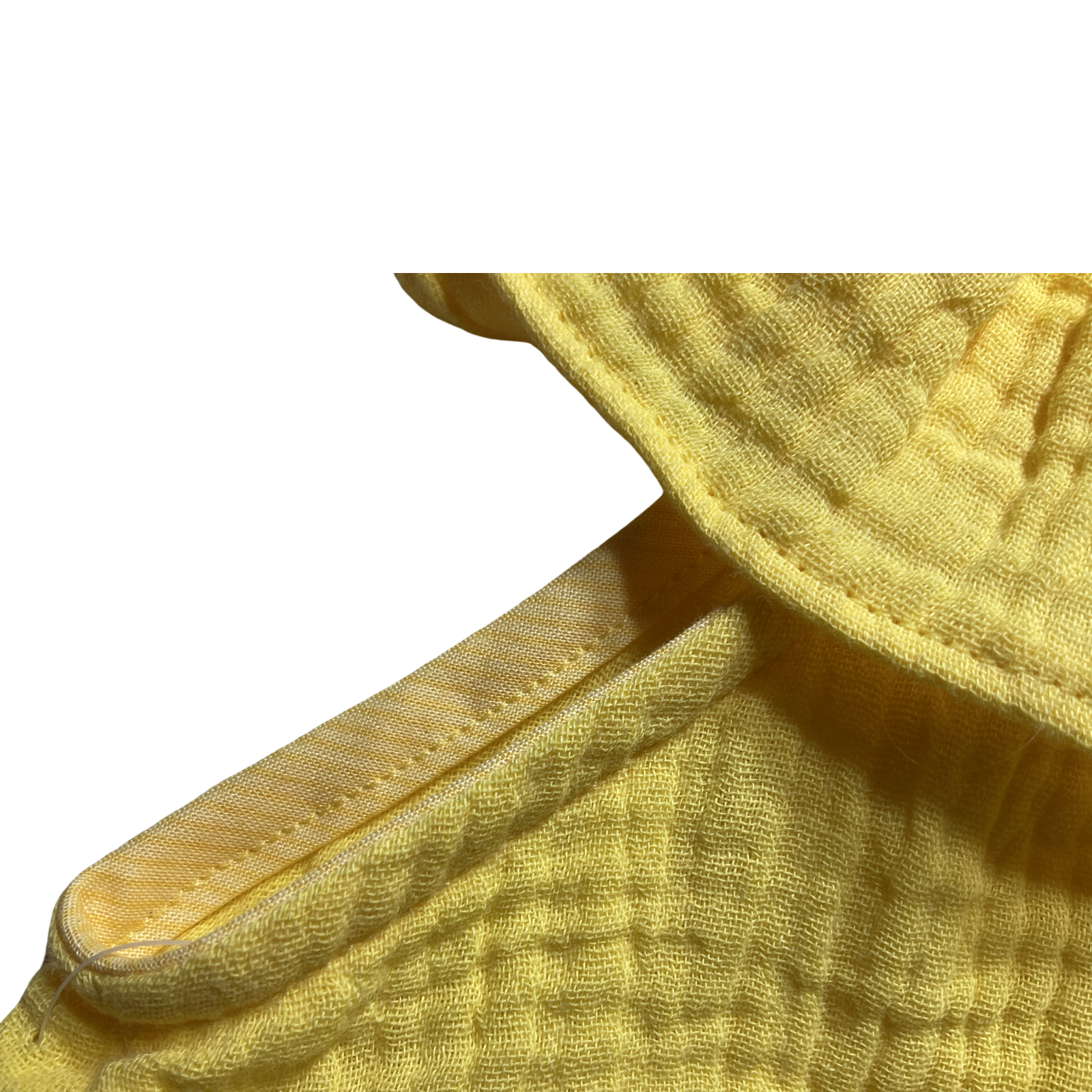 Yellow Boho frilled top