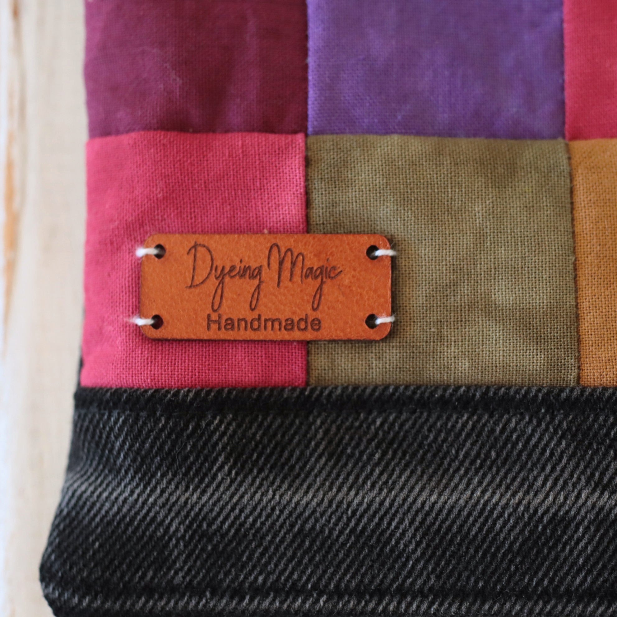 Hand Dyed Patchwork Phone pouches, Crossbody Phone bags