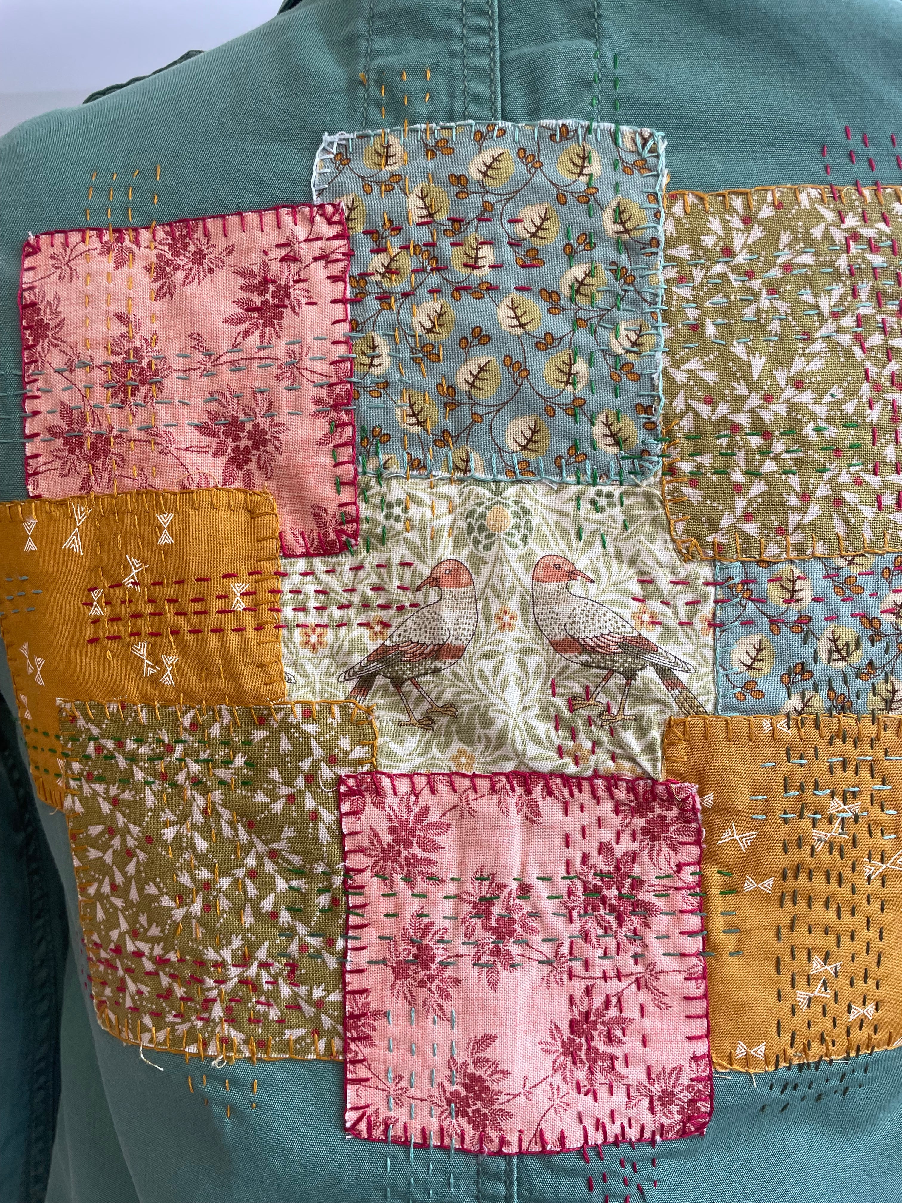 Upcycled Kids Sashiko Patchwork Jacket, Handmade Australia