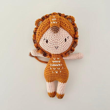 Lion | Crochet Doll | 19cm | Ready to Ship