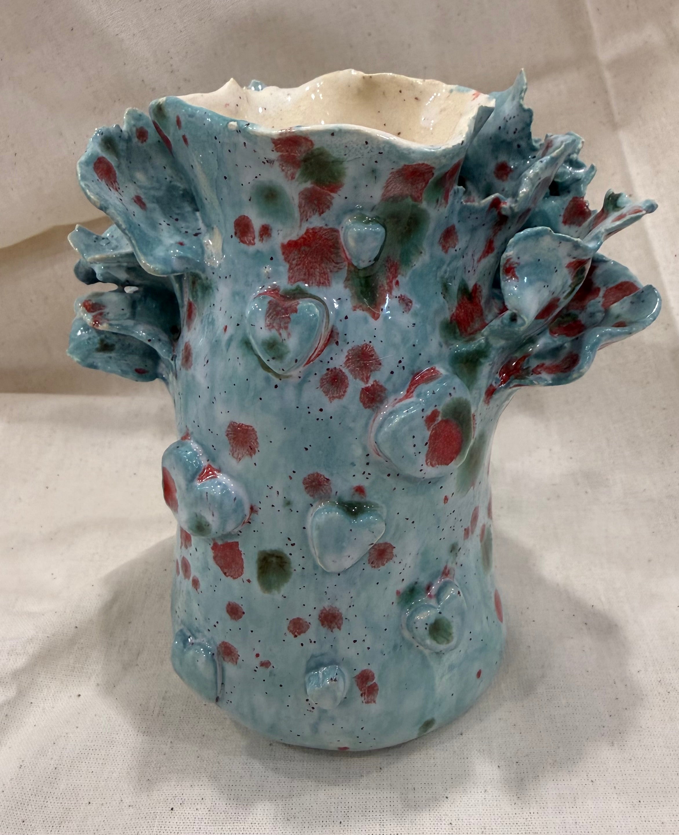 Frilled Posie Vase