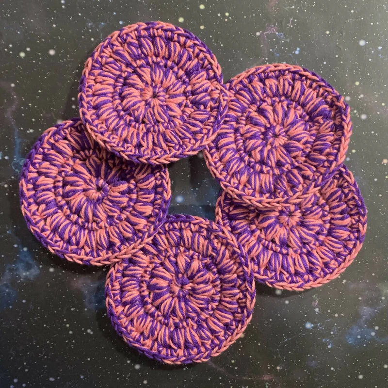 Crochet Face Scrubbies Cotton