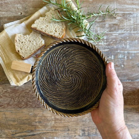 The Gathering Dish | Handmade Ceramic Garlic Grater, Herb & Dipping Dish