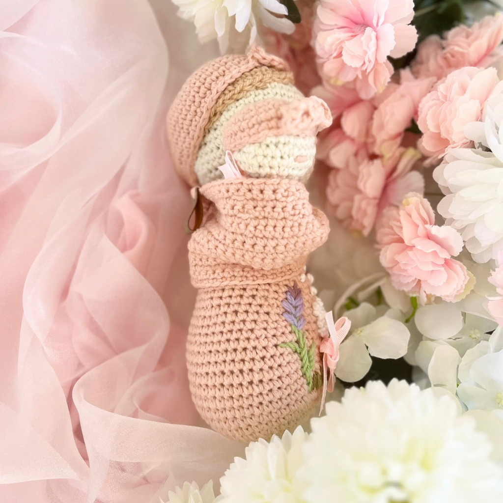 Crochet Mumma Lily And Baby Soft Dolls - Crochet Mother And Baby Dolls