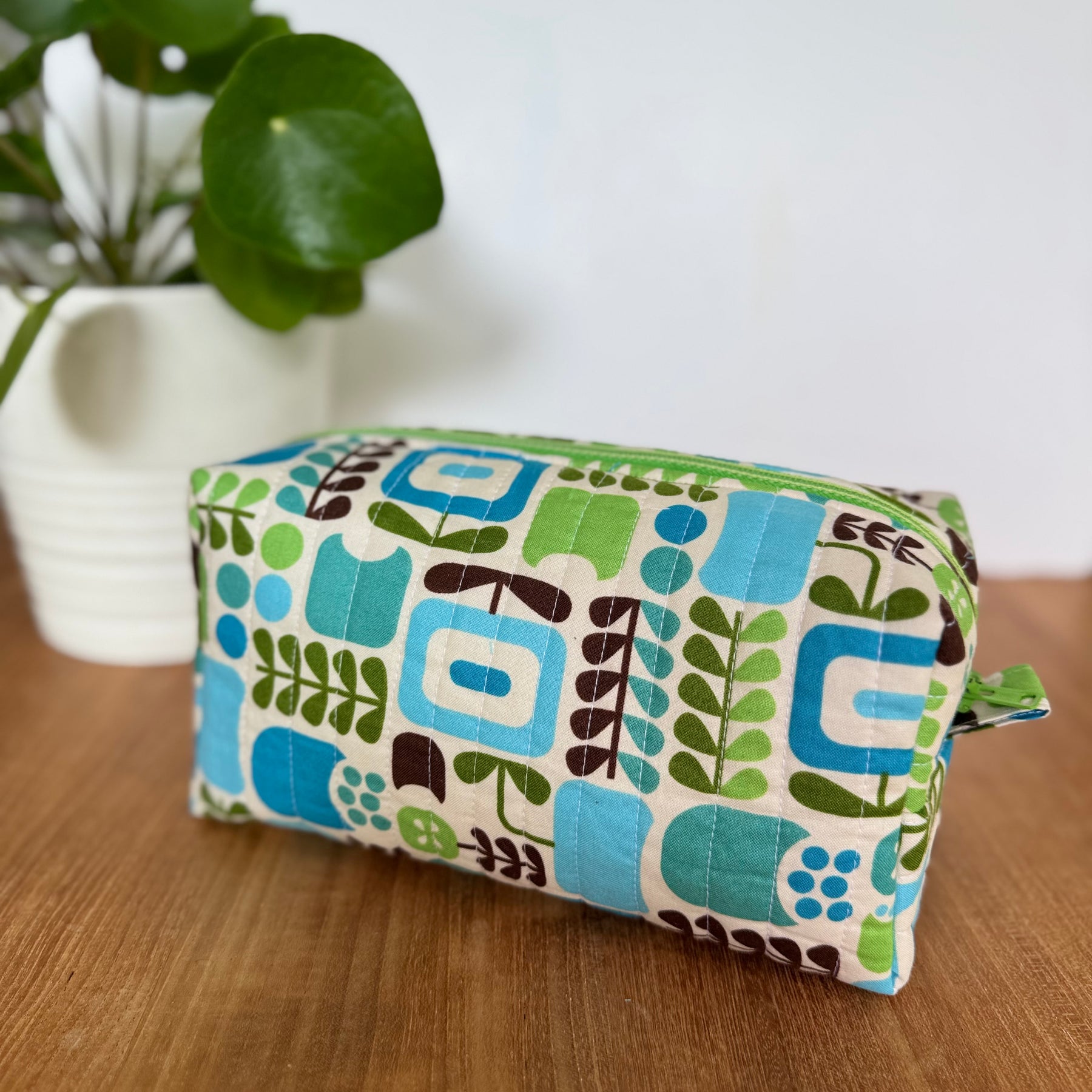 Quilted Box Pouch Bags