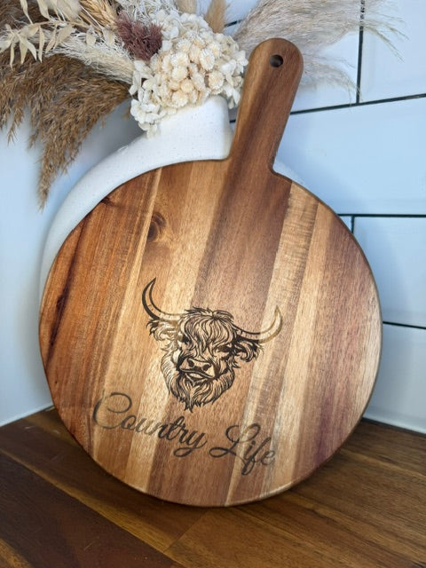 Laser- Engraved Timber Cheese Boards